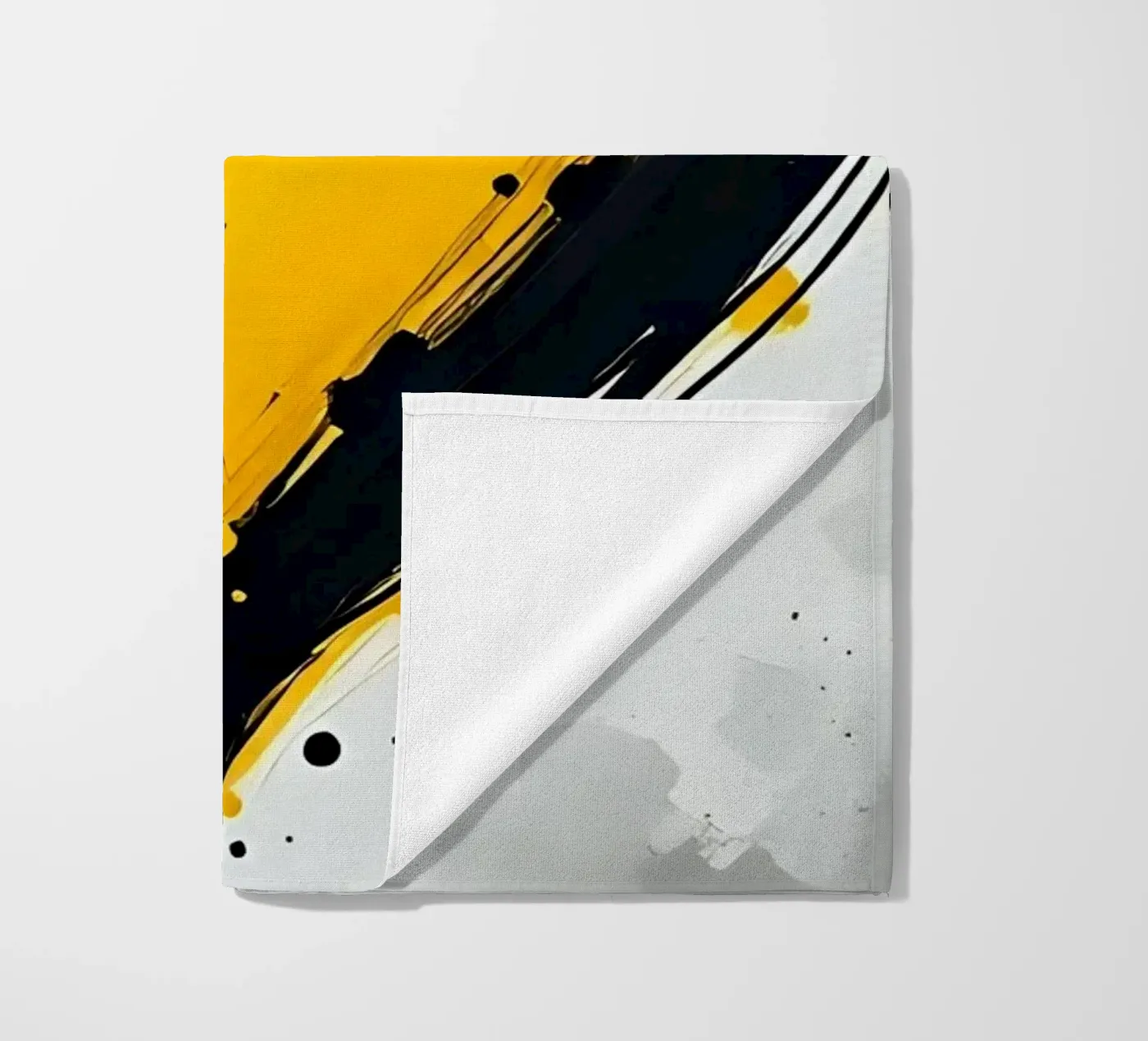 Herz_15 Strandtuch von schwarz-gelb by LK