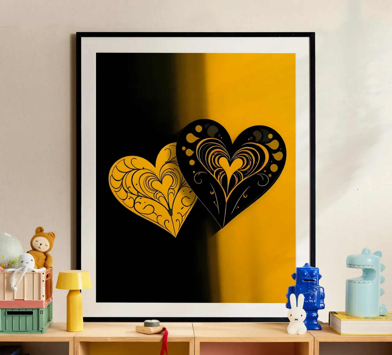 Cuori_1 poster da schwarz-gelb by LK