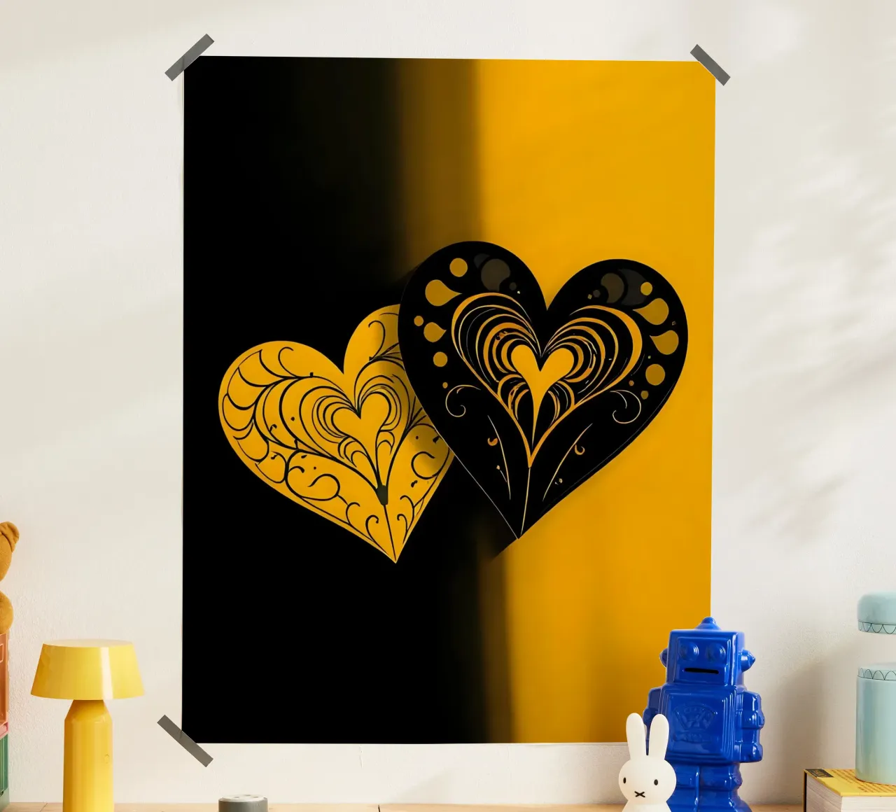 Cuori_1 poster da schwarz-gelb by LK