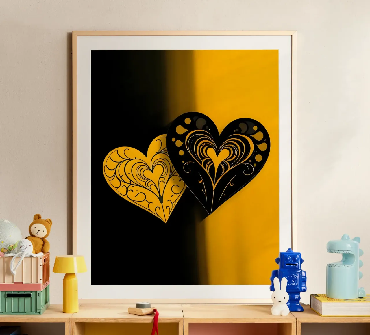 Cuori_1 poster da schwarz-gelb by LK