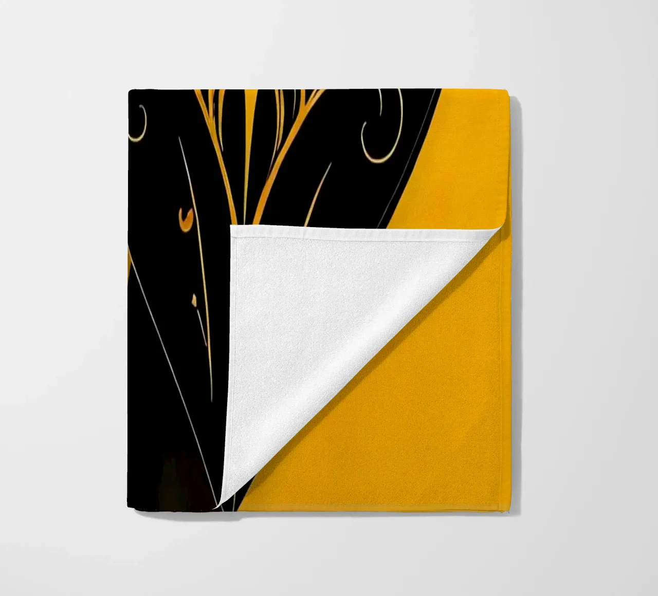 Cuori_1 telo mare da schwarz-gelb by LK