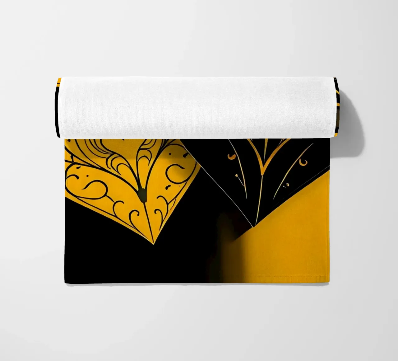 Cuori_1 telo mare da schwarz-gelb by LK