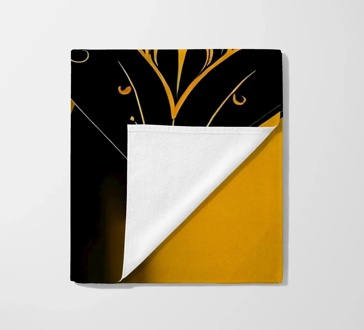 Cuori_1 telo mare da schwarz-gelb by LK