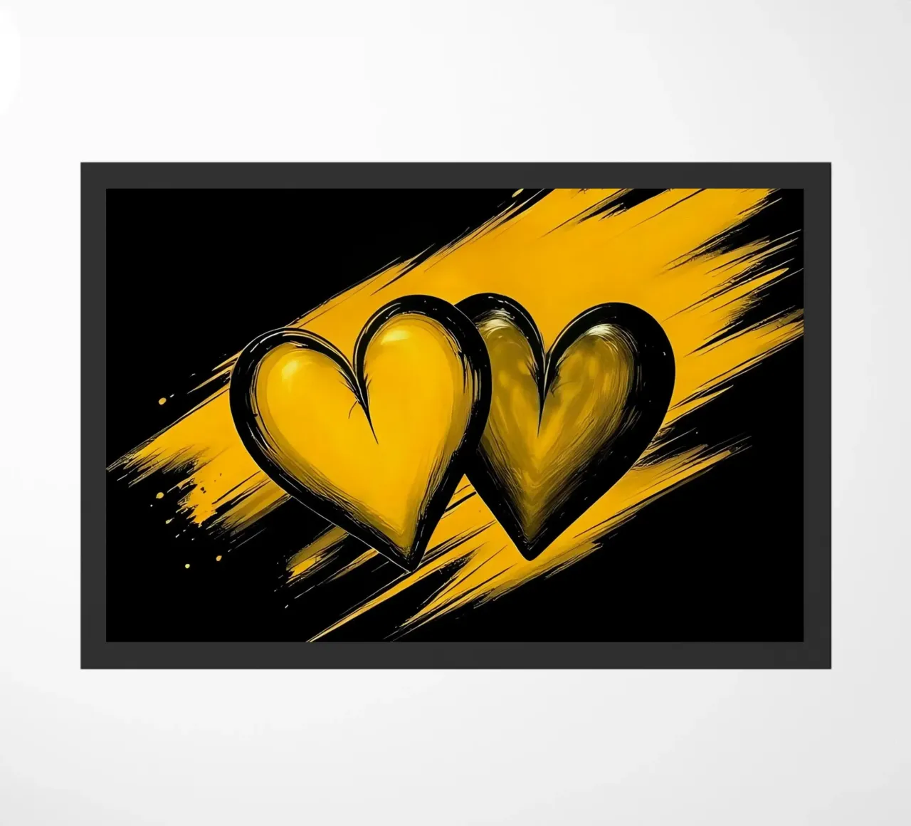 Cuori_2 zerbino da schwarz-gelb by LK