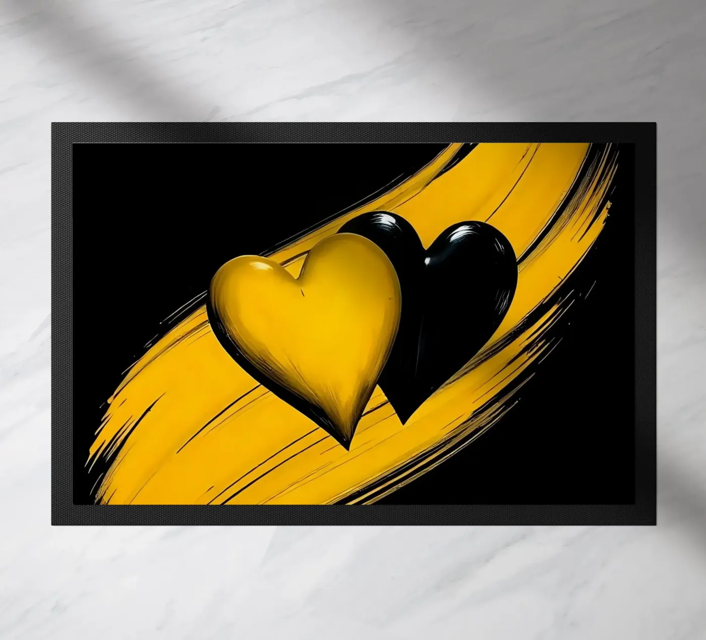 Cuori_3 zerbino da schwarz-gelb by LK