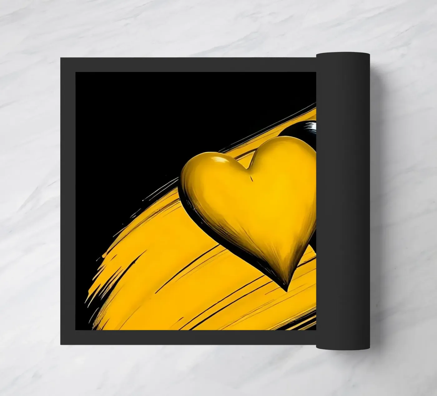 Cuori_3 zerbino da schwarz-gelb by LK