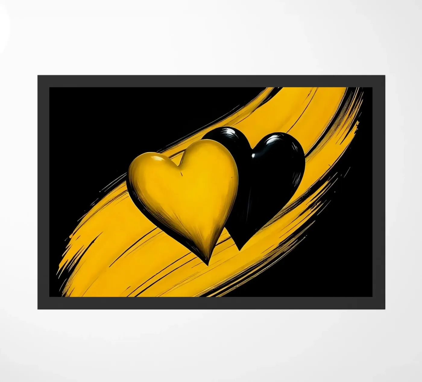 Cuori_3 zerbino da schwarz-gelb by LK