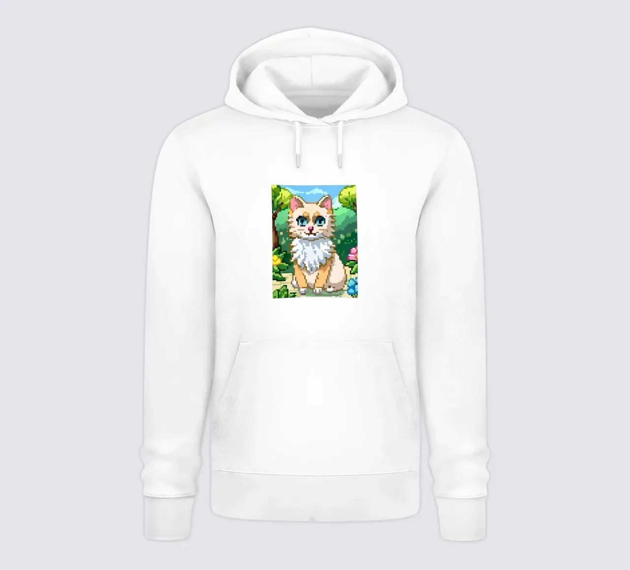 Gatto arancione nel parco felpa con cappuccio da DOG AND CAT