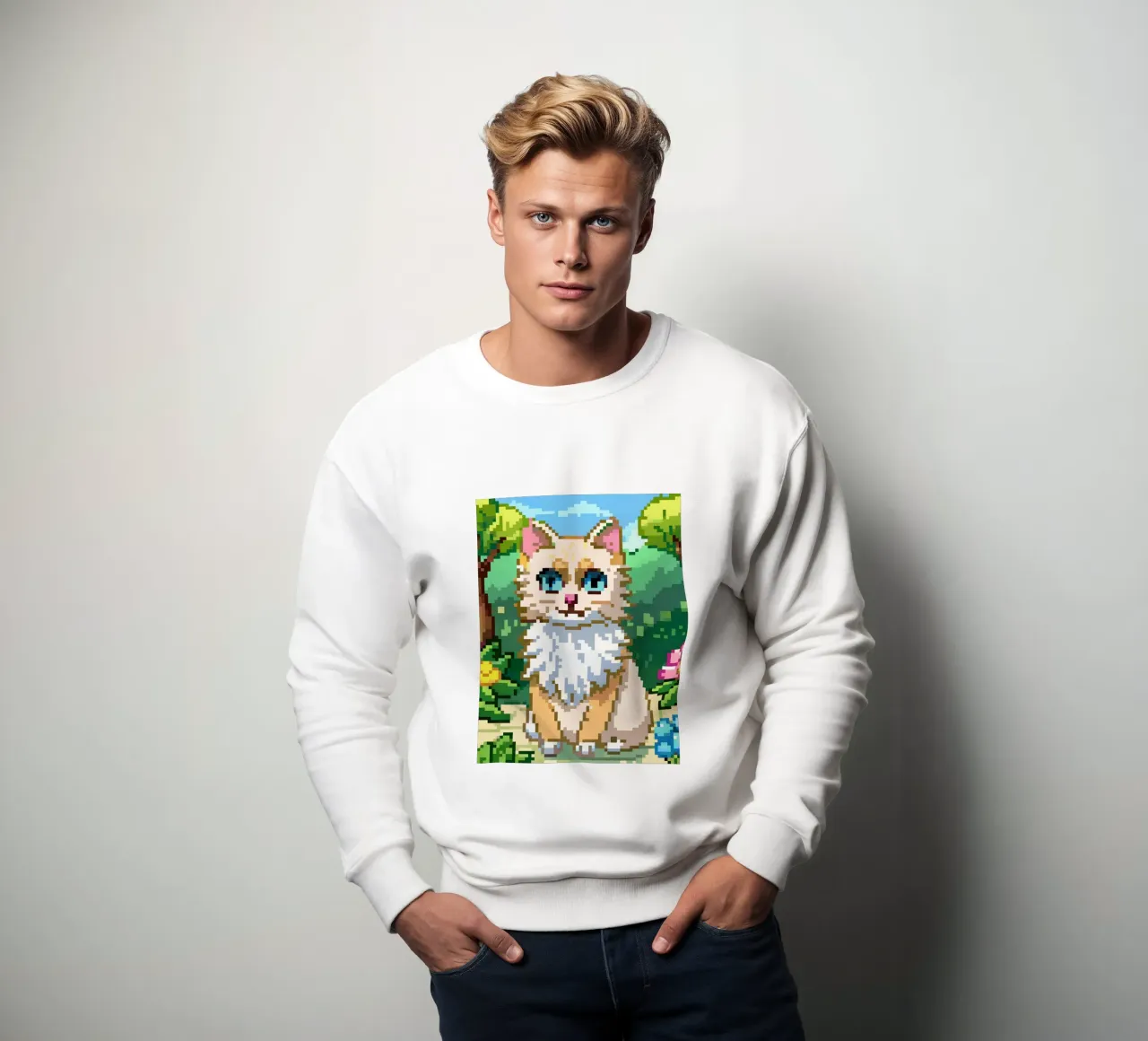 Gatto arancione nel parco felpa da DOG AND CAT