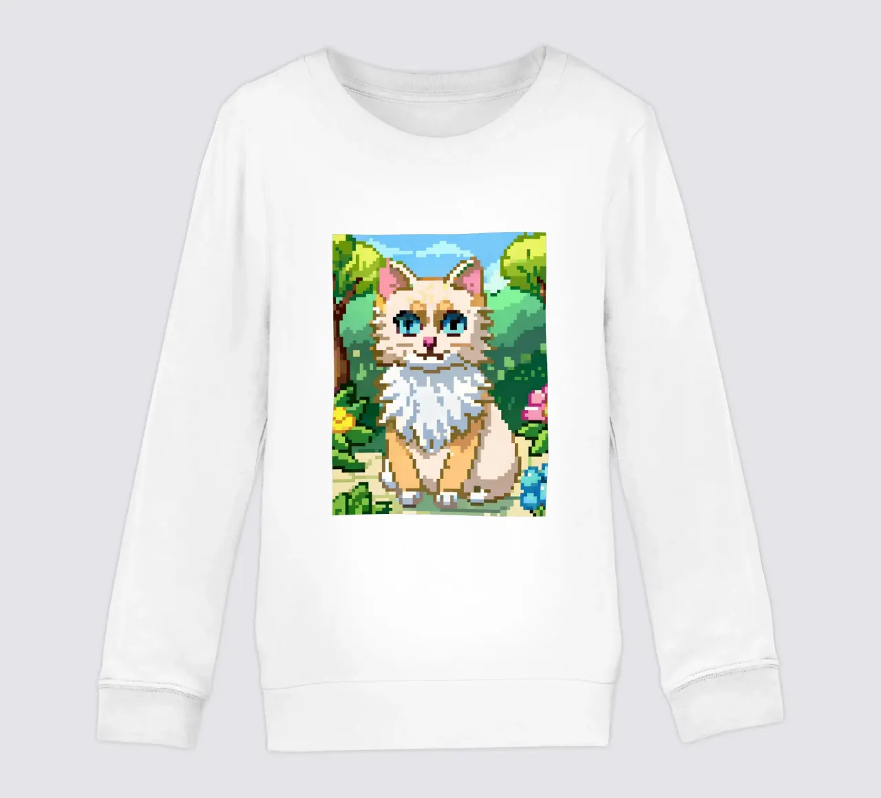 Gatto arancione nel parco felpa bambino da DOG AND CAT