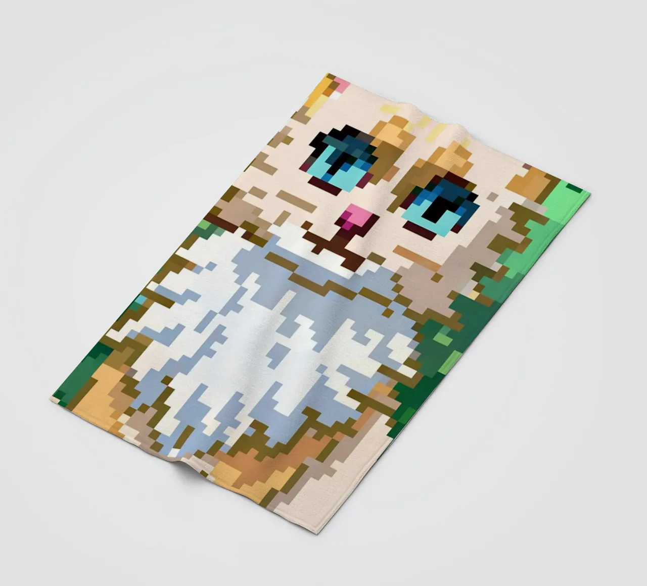 Orange Cat In The Park fleece blanket by DOG AND CAT