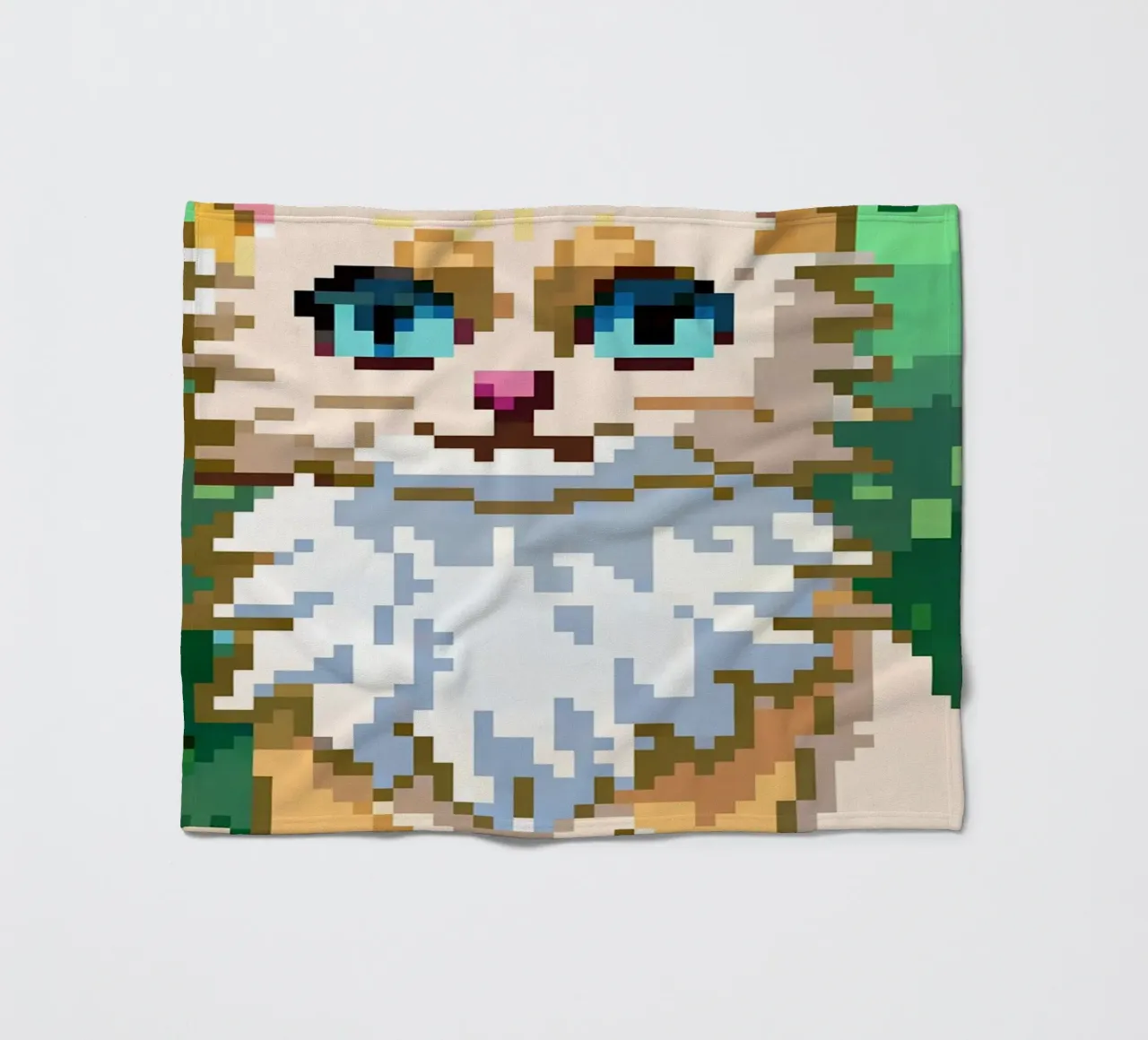 Orange Cat In The Park fleece blanket by DOG AND CAT