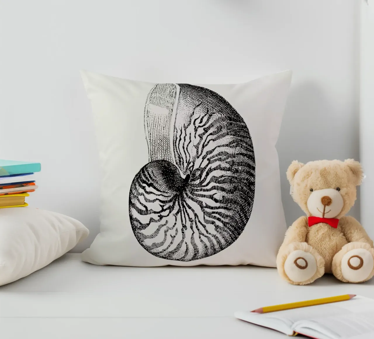 Nautilus Shell cuscino da Flora & Fauna