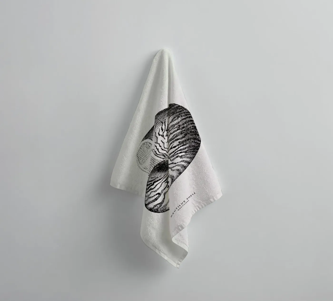Nautilus Shell towel by Flora & Fauna