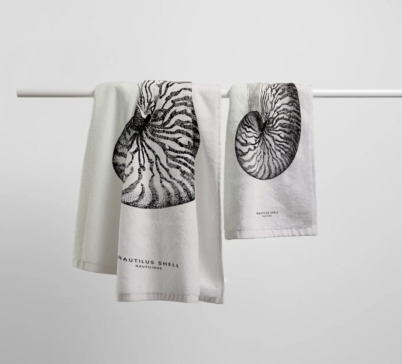 Nautilus Shell towel by Flora & Fauna