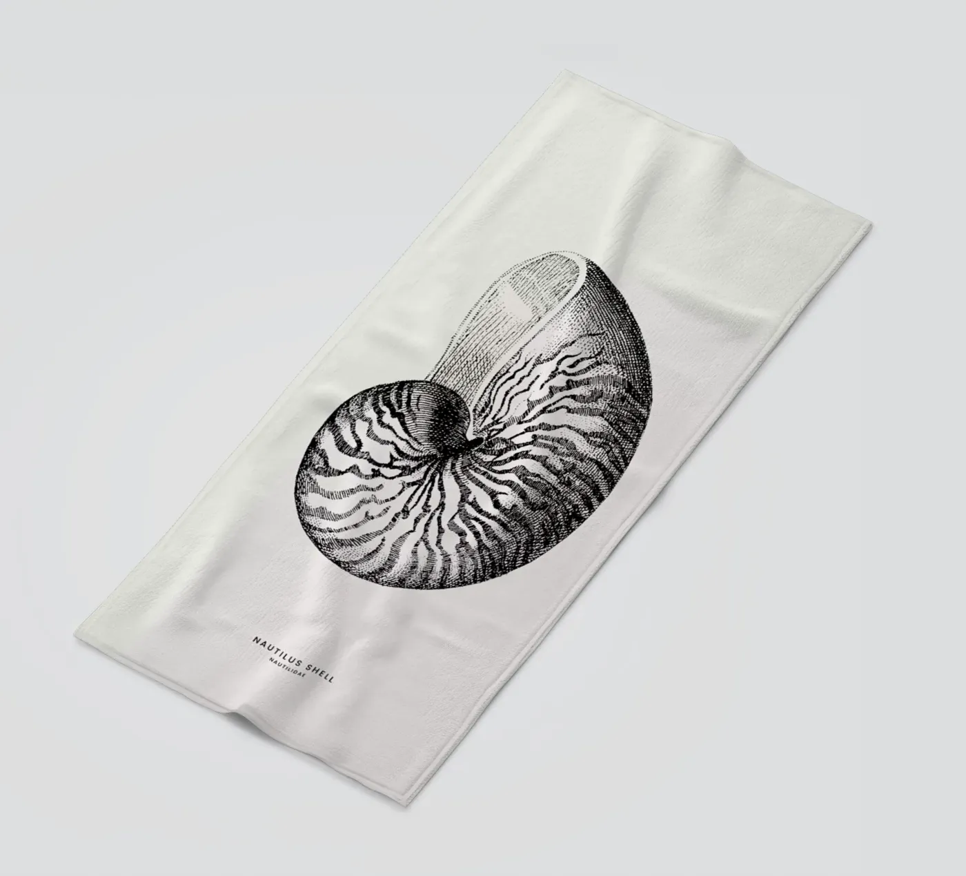 Nautilus Shell beach towel by Flora & Fauna
