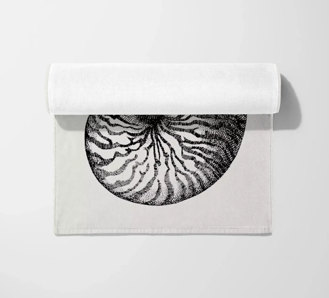 Nautilus Shell beach towel by Flora & Fauna