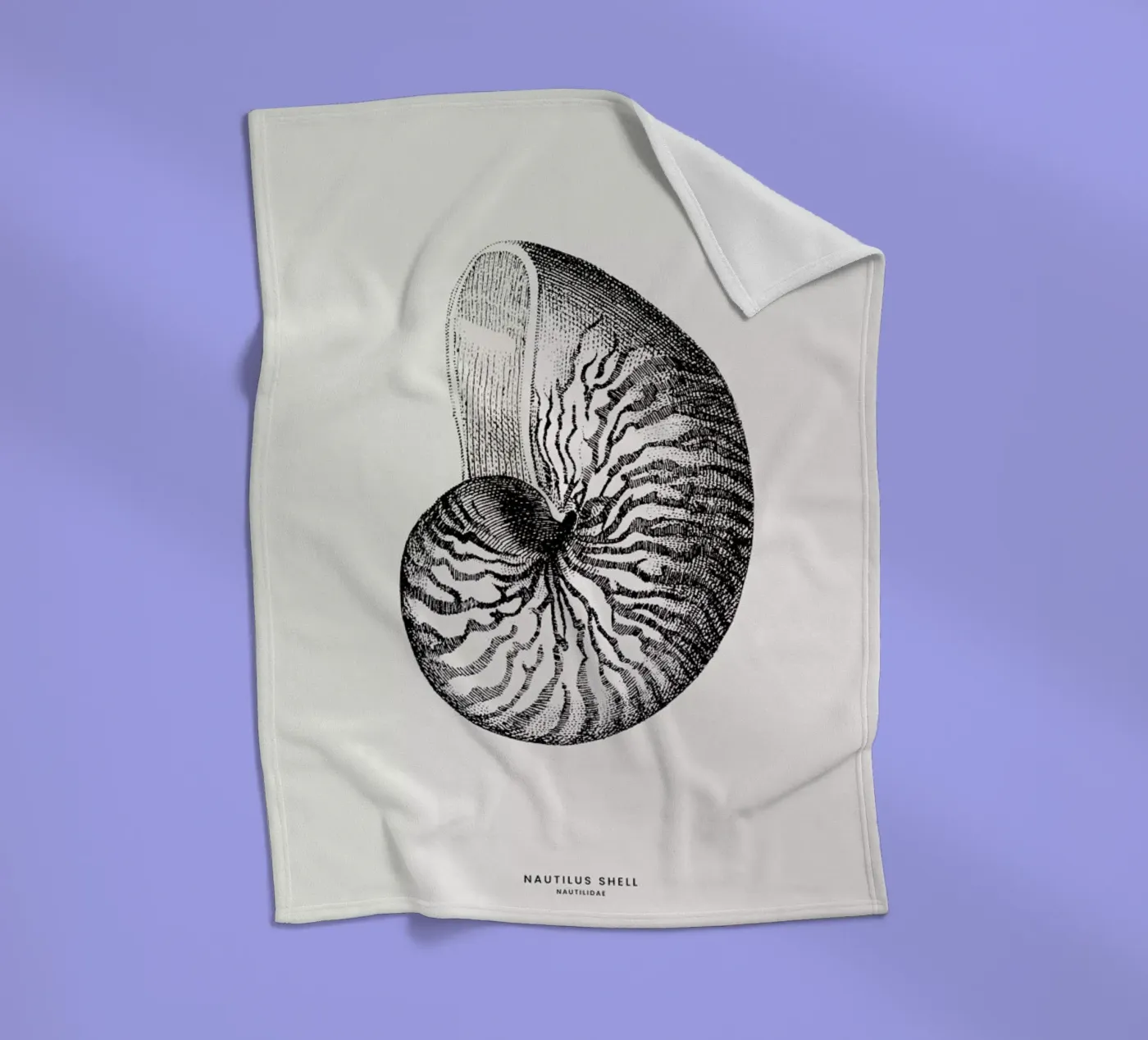 Nautilus Shell fleecedeken van Flora & Fauna