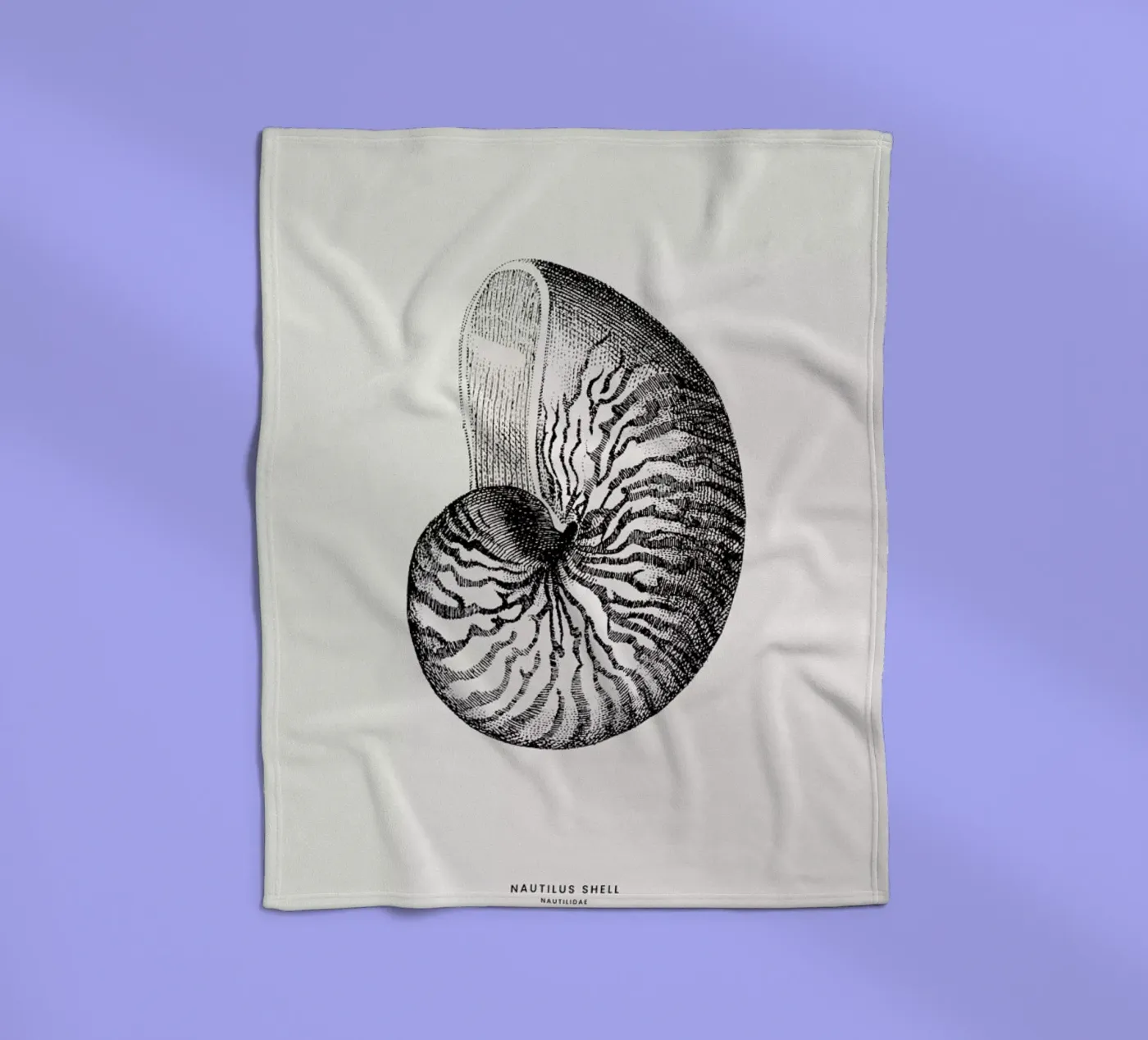 Nautilus Shell fleecedeken van Flora & Fauna