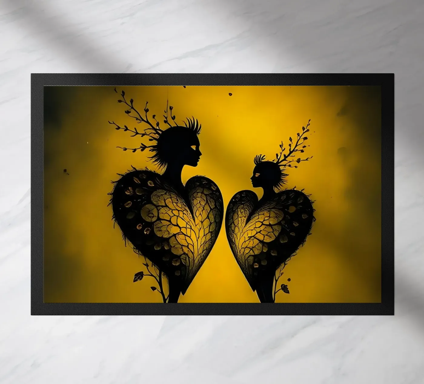 Cuori_5 zerbino da schwarz-gelb by LK