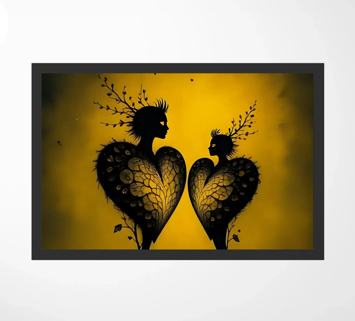 Cuori_5 zerbino da schwarz-gelb by LK