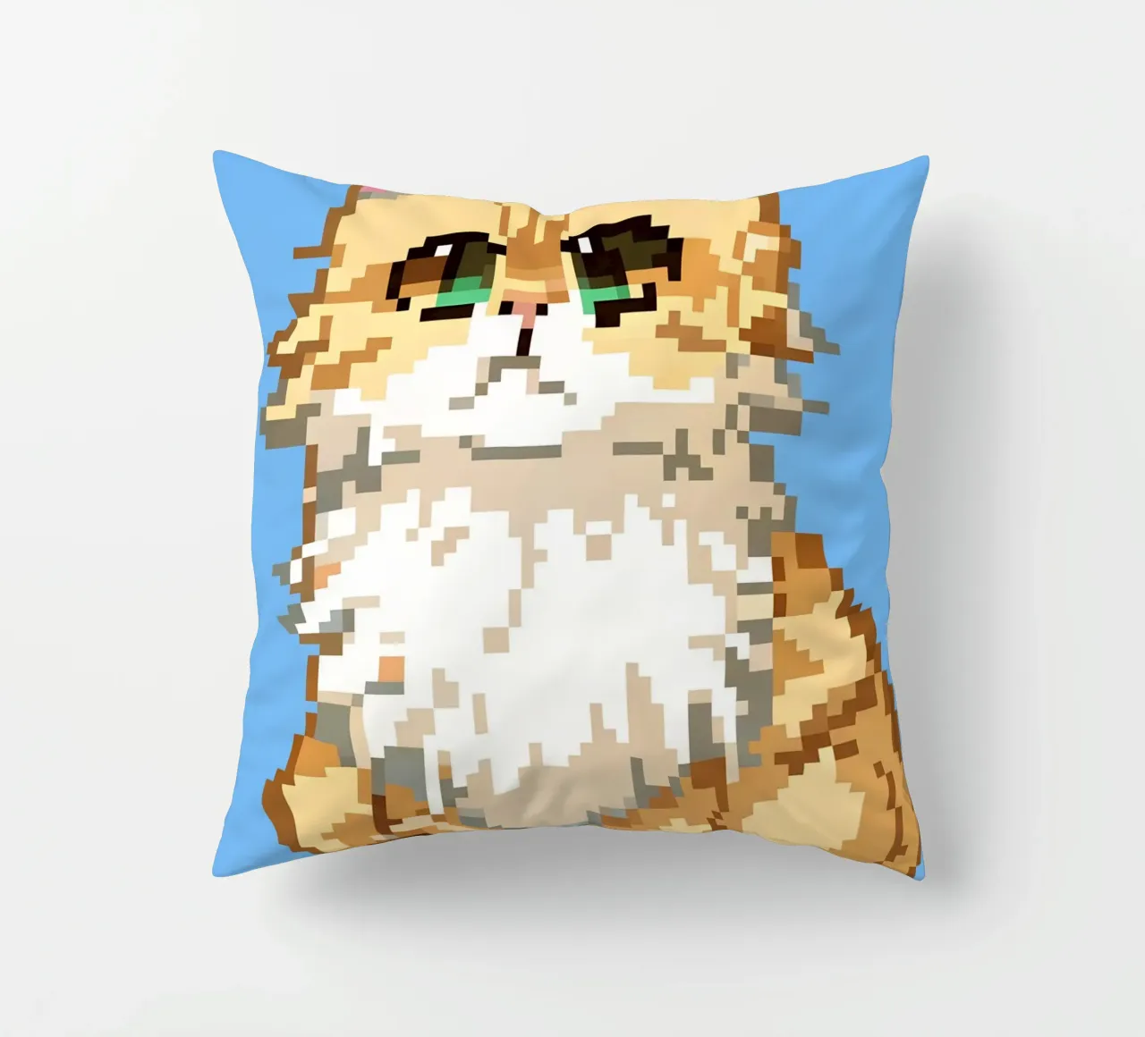 Cute Orange Cat decorative cushion by DOG AND CAT