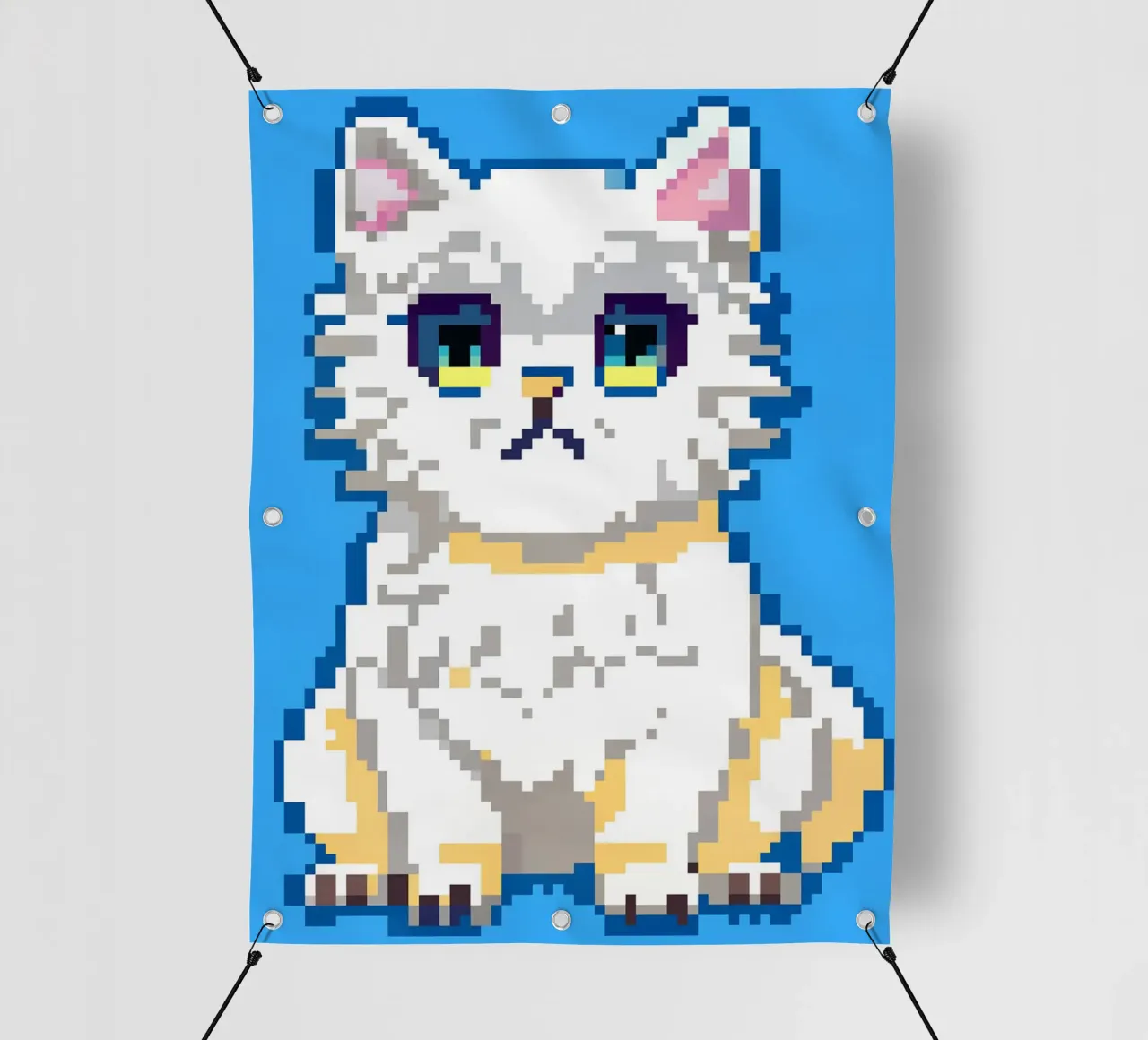 Gatto persiano bianco carino telo in pvc da DOG AND CAT