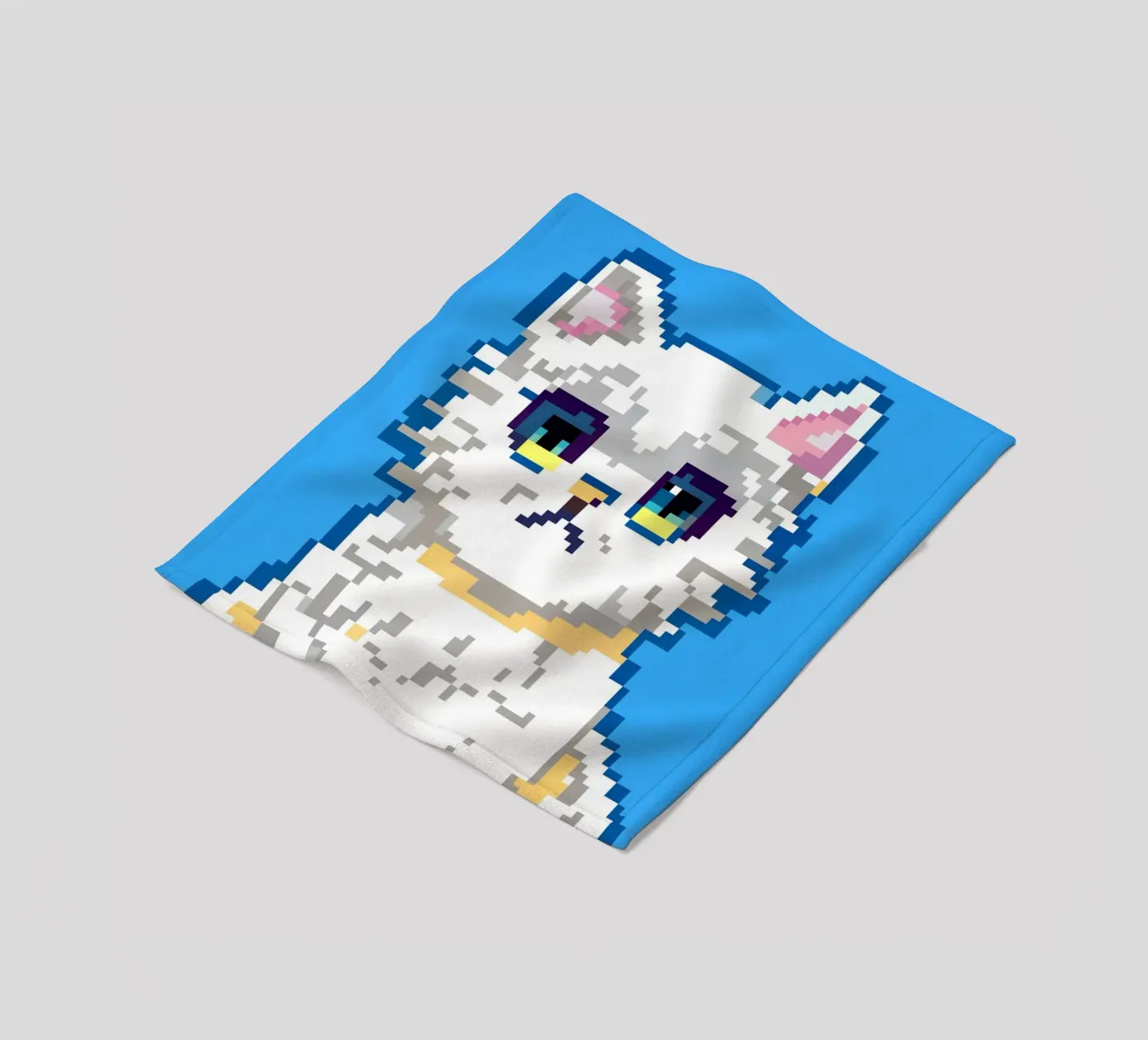 Gatto persiano bianco carino coperta in pile da DOG AND CAT