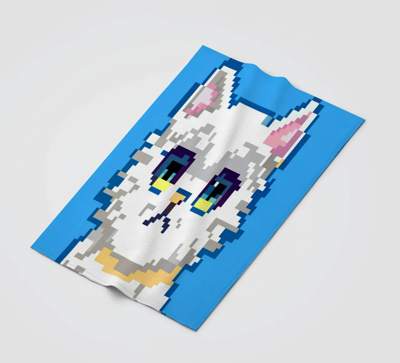 Gatto persiano bianco carino coperta in pile da DOG AND CAT