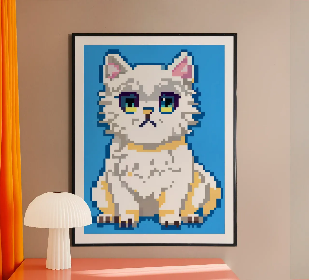 Gatto persiano bianco carino carta hahnemühle da DOG AND CAT