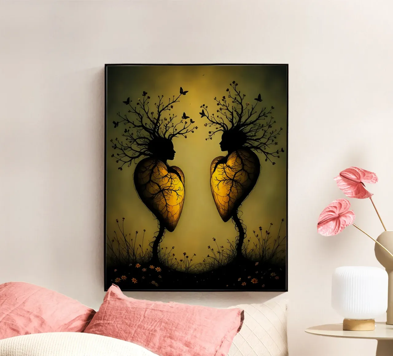 Cuori_6 plexiglass da schwarz-gelb by LK