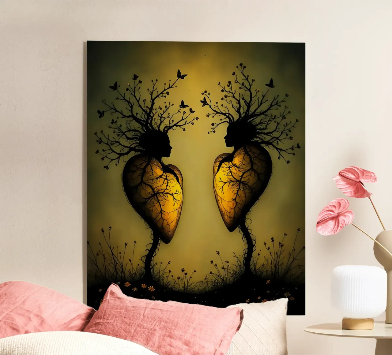 Cuori_6 plexiglass da schwarz-gelb by LK