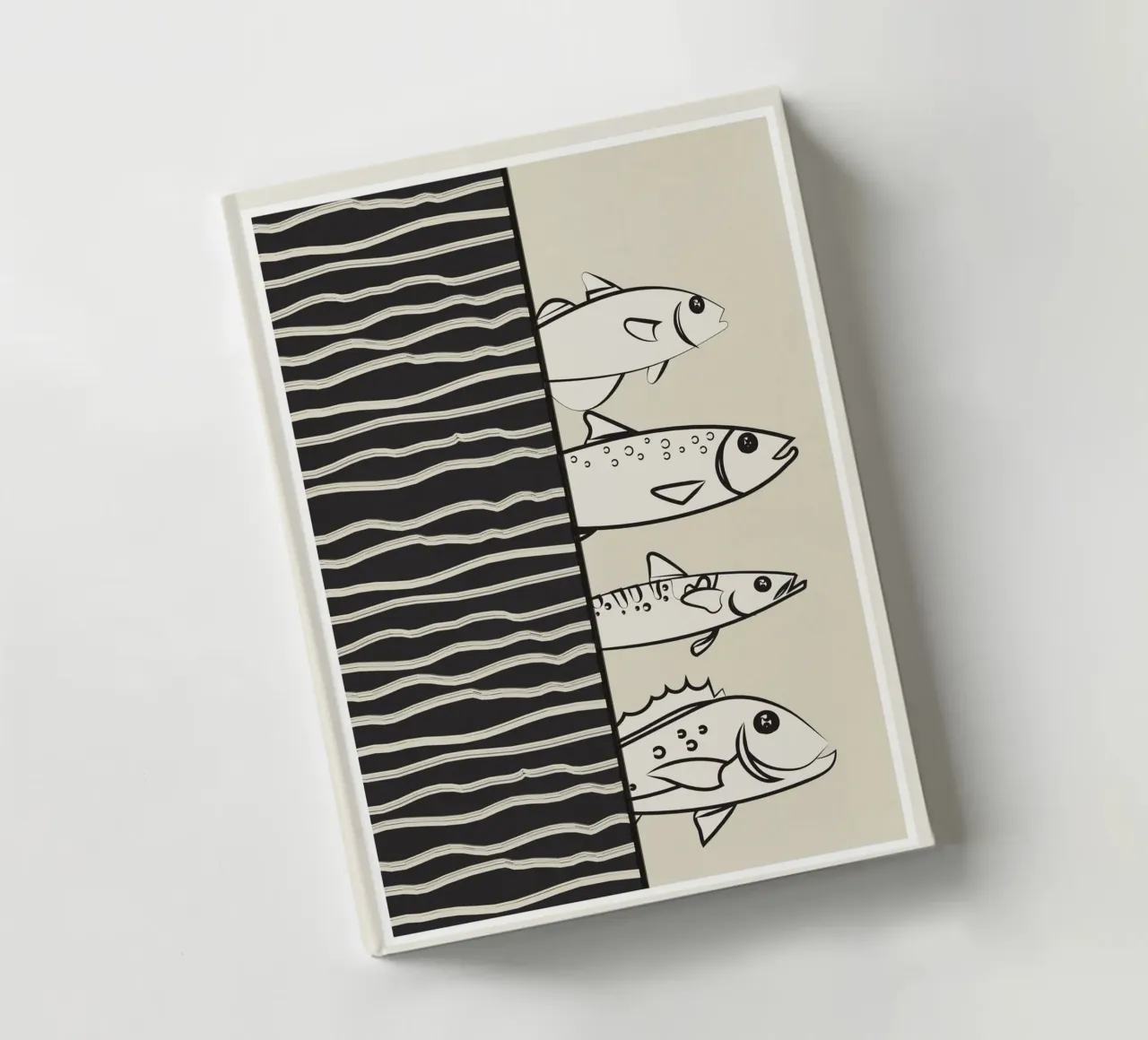 Abstract Fishes On A Wave diario da Flow Line