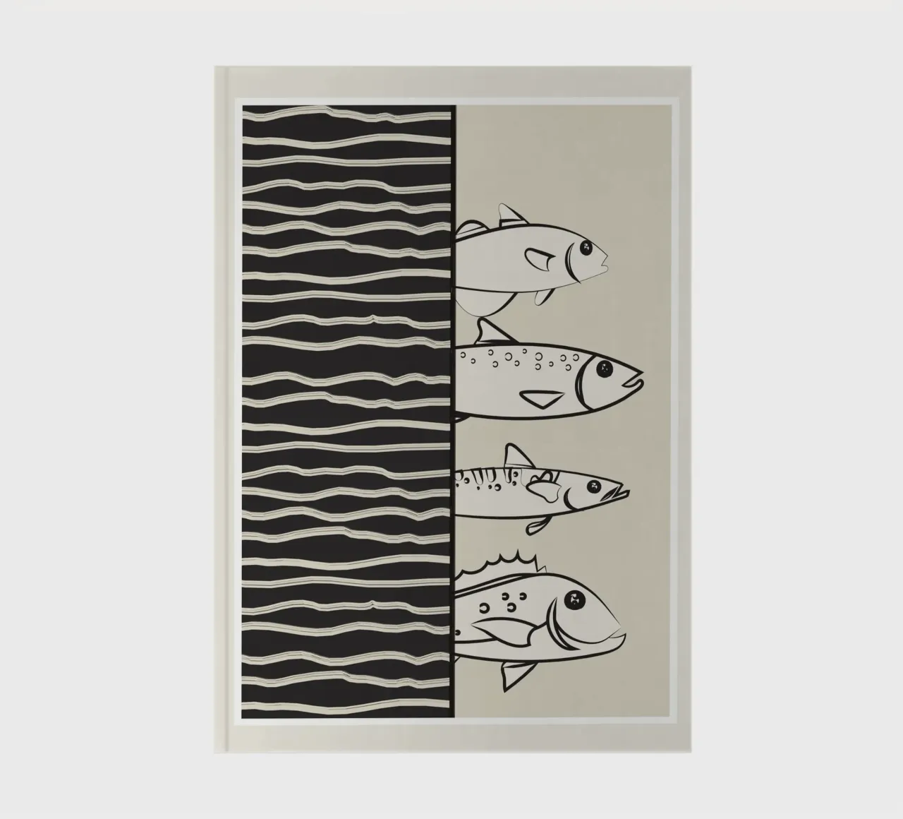 Abstract Fishes On A Wave diario da Flow Line