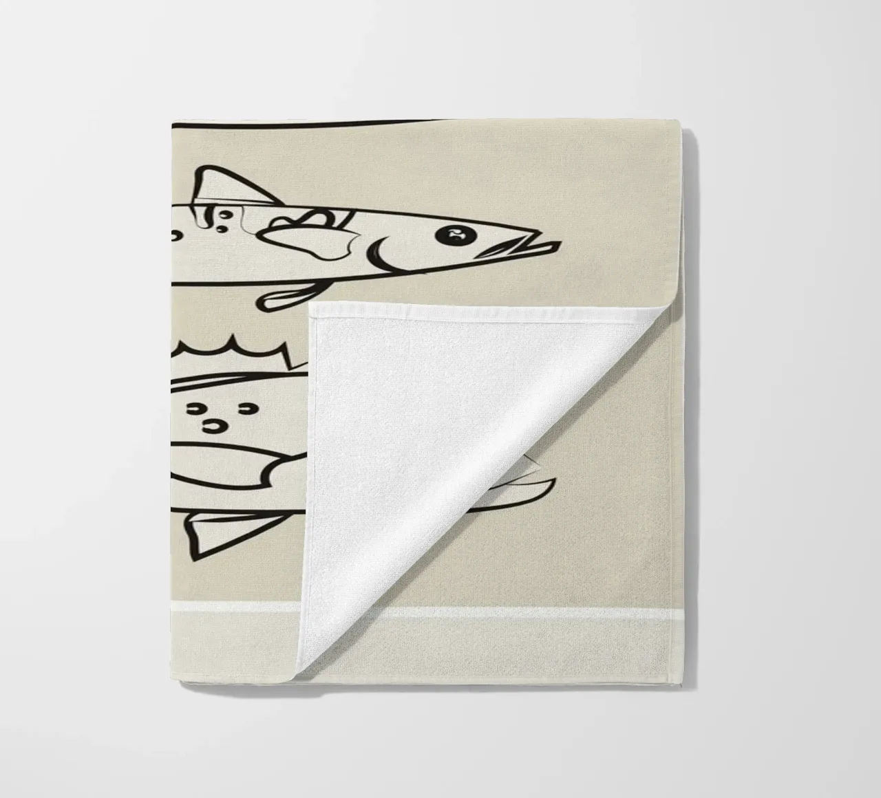 Abstract Fishes On A Wave telo mare da Flow Line