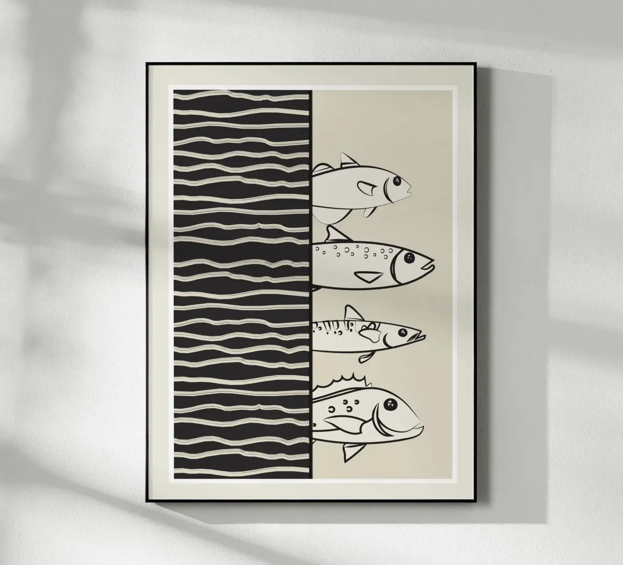 Abstract Fishes On A Wave plexiglass da Flow Line