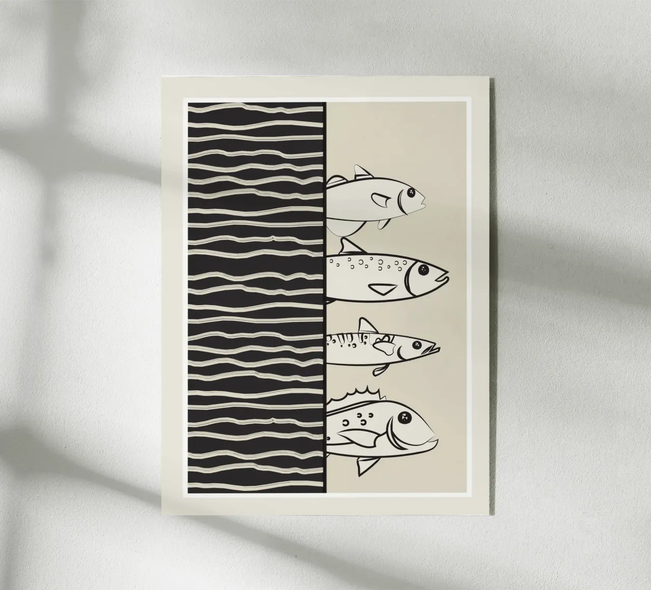 Abstract Fishes On A Wave plexiglass da Flow Line