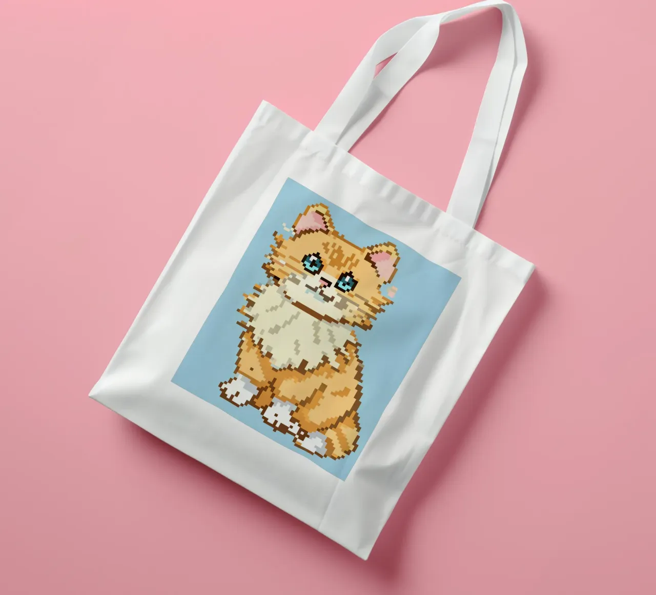 Cute Orange Cat tote bag by DOG AND CAT