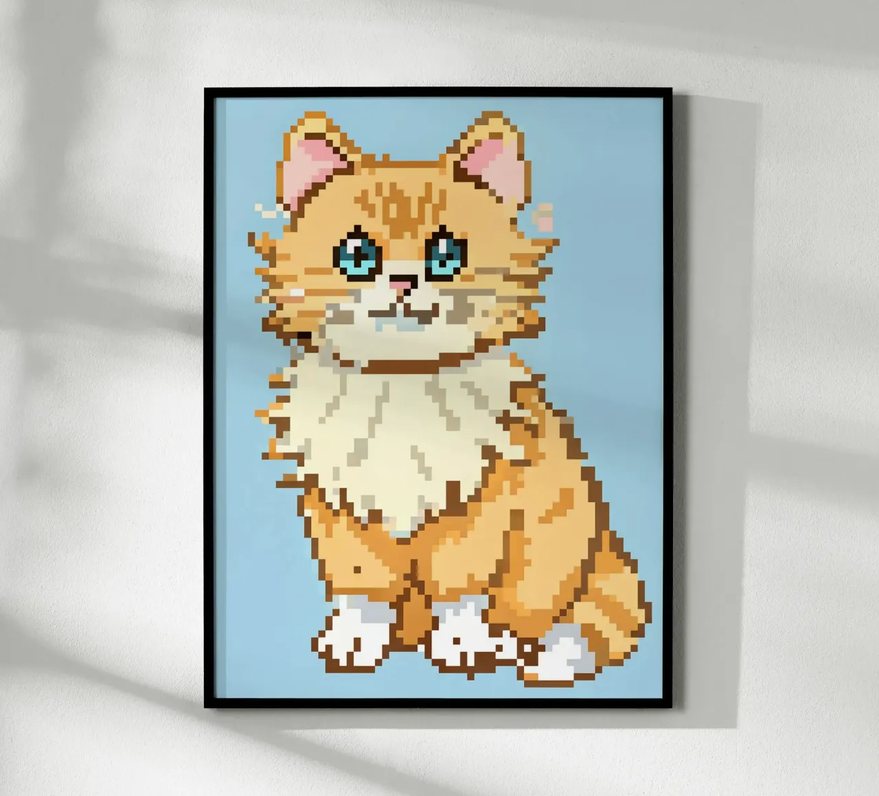 Cute Orange Cat poster by DOG AND CAT