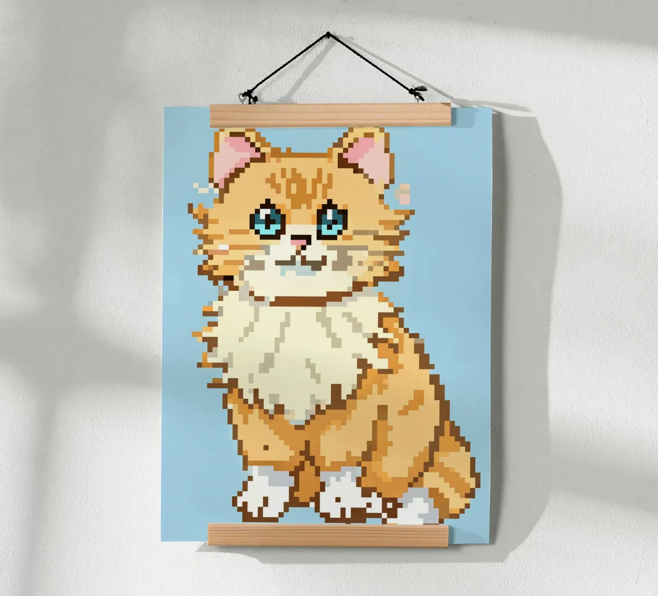 Cute Orange Cat poster by DOG AND CAT