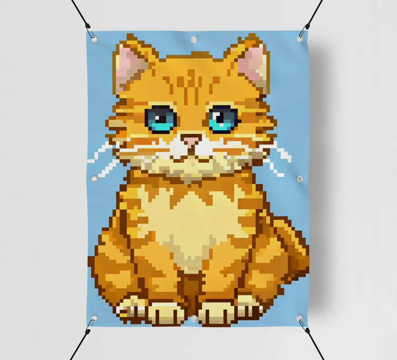 Un simpatico gatto arancione telo in pvc da DOG AND CAT