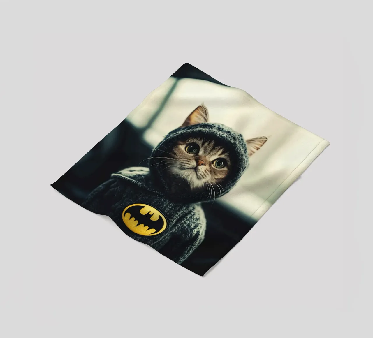 I am a Cat Batman Nr. 01 coperta in pile da lazydaypaper