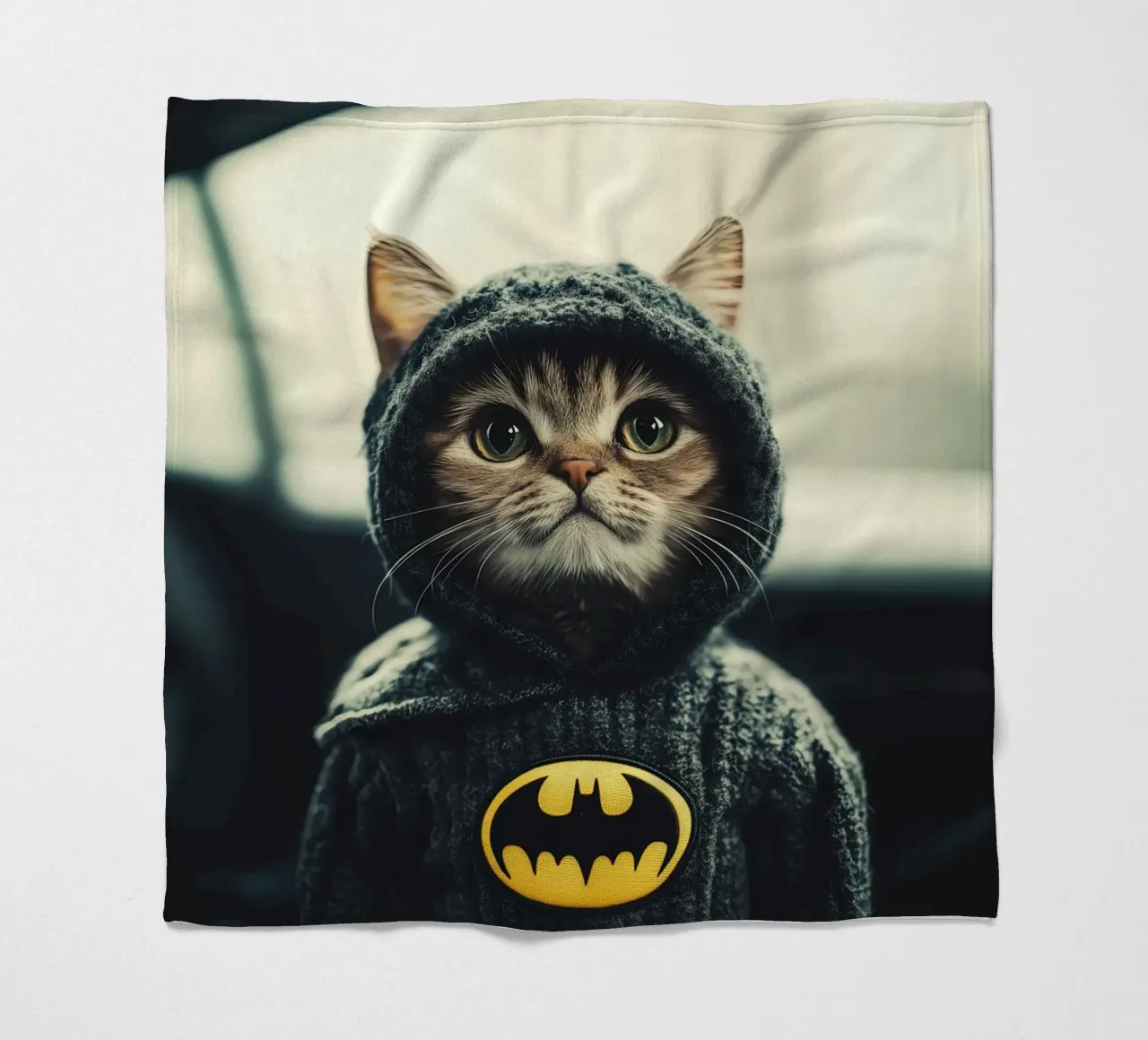 I am a Cat Batman Nr. 01 coperta in pile da lazydaypaper
