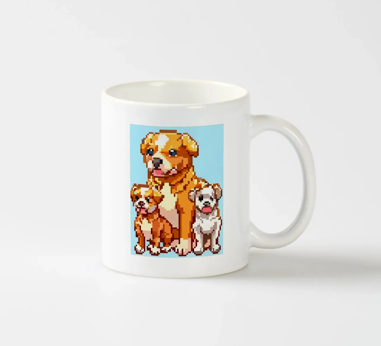 Mamma cane e il suo cucciolo tazza in ceramica da DOG AND CAT