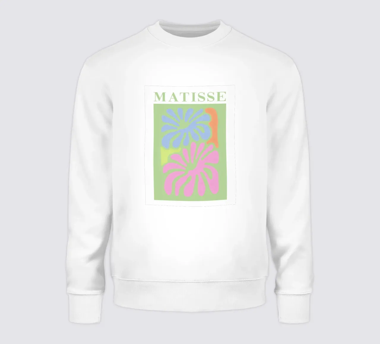 Patrones de flores suaves Matisse sudadera de Carinaprint