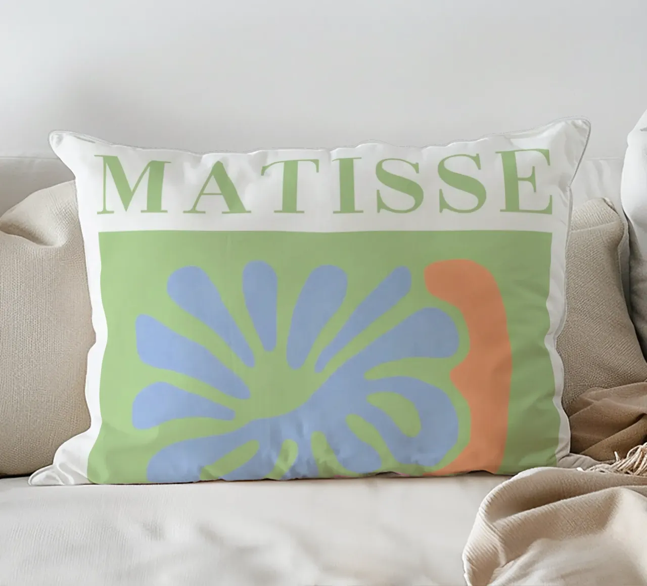 Matisse Soft Flower Patterns decorative cushion by Carinaprint