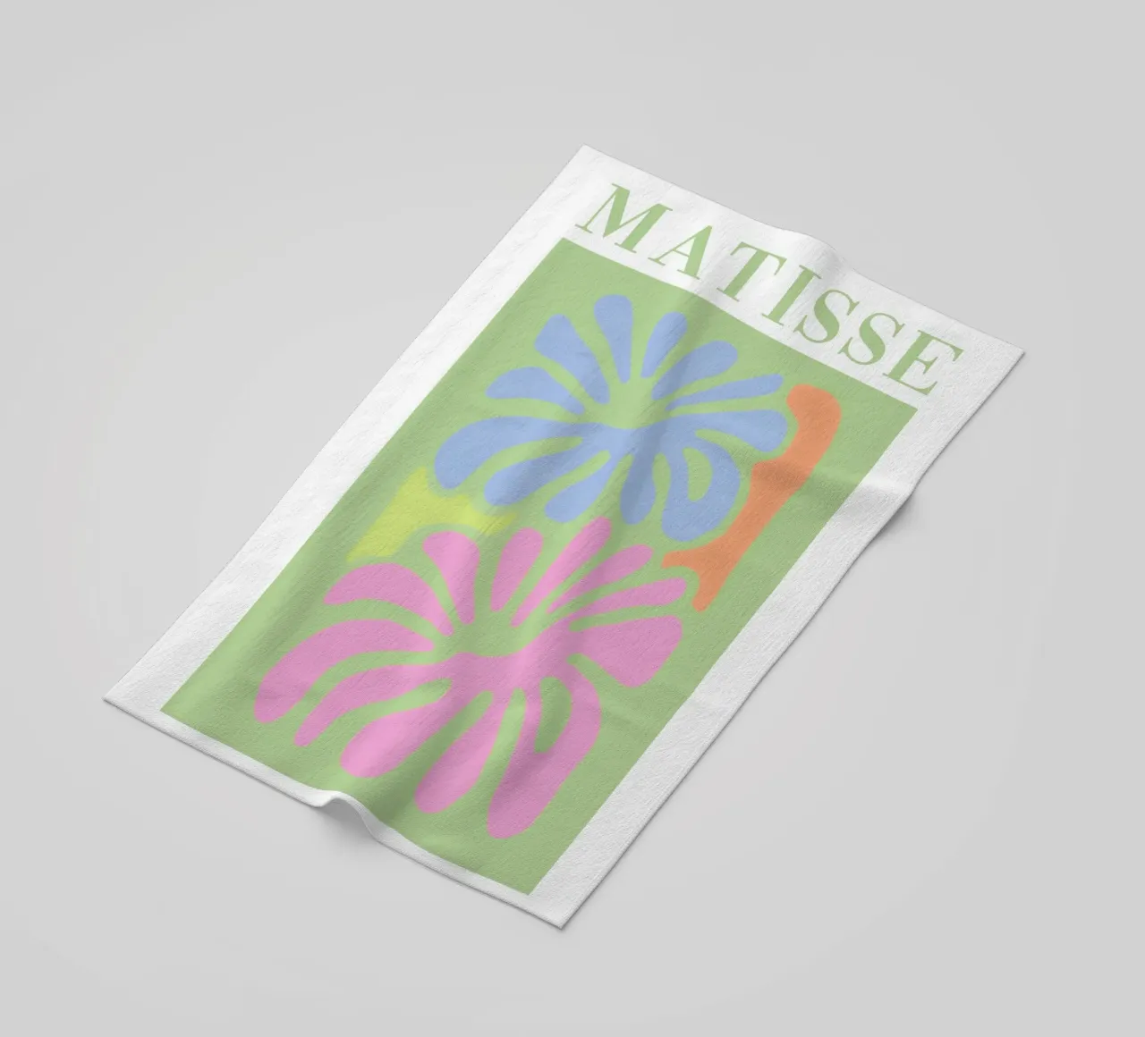 Matisse Soft Flower Patterns beach towel by Carinaprint