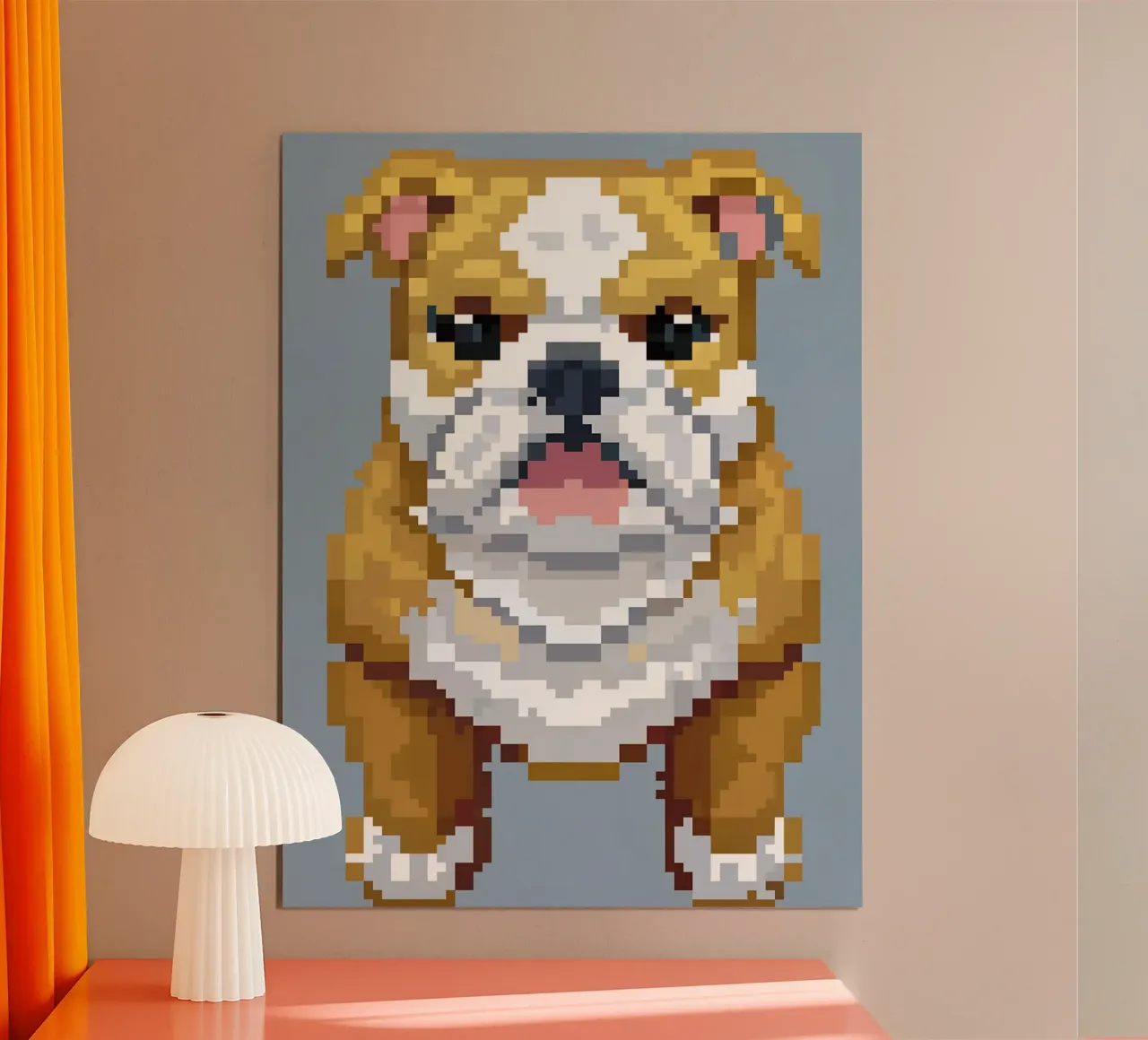 Bulldog poster con telaio in plastica da DOG AND CAT