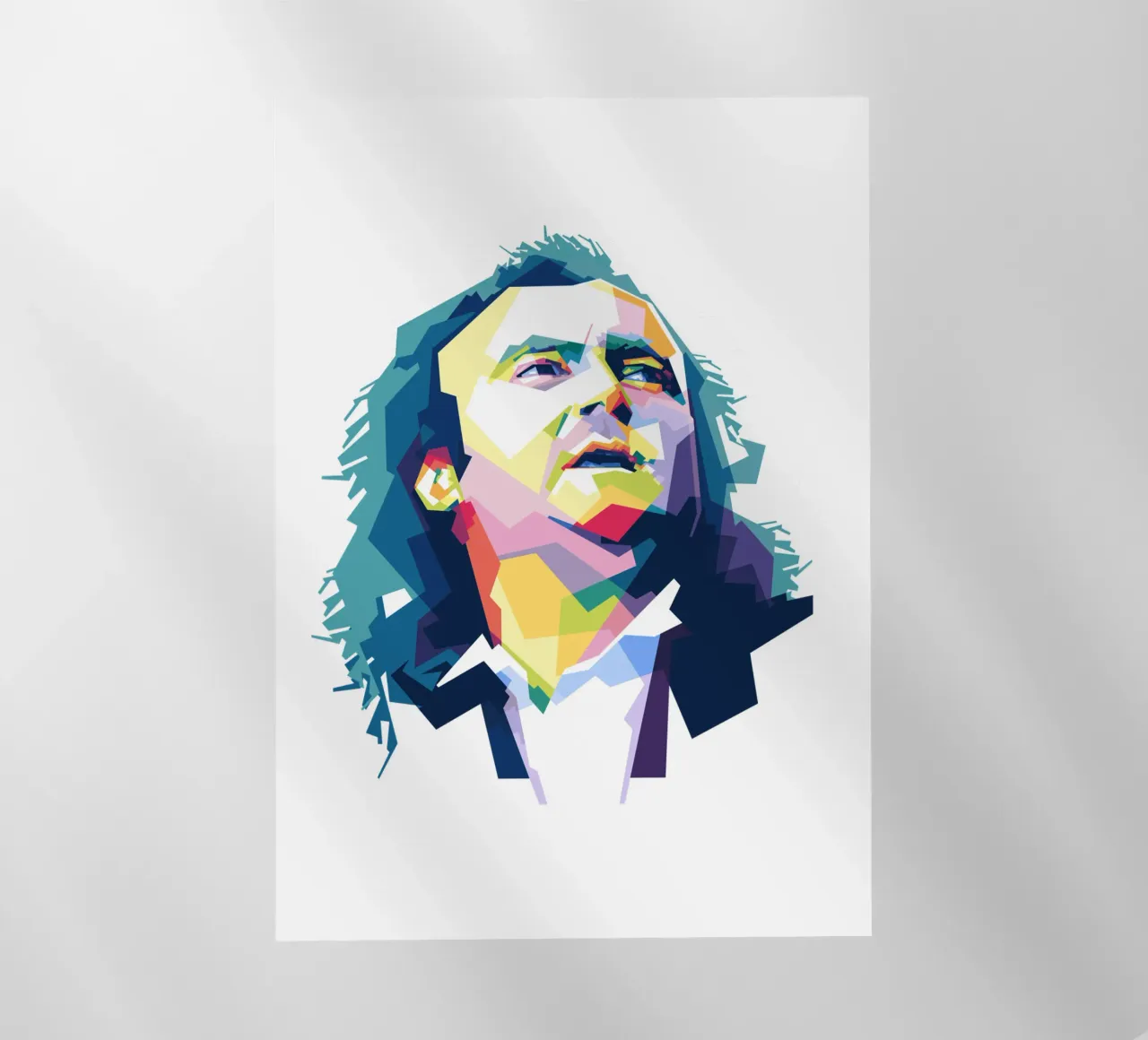 Phil Collins WPAP pellicola backlit da Alkahfsmart