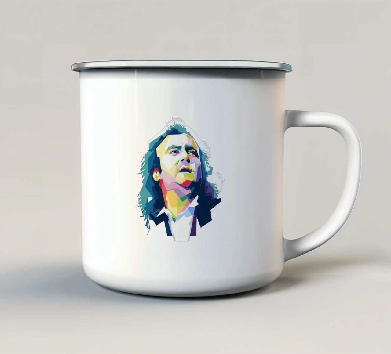 Phil Collins WPAP tazza in smalto da Alkahfsmart